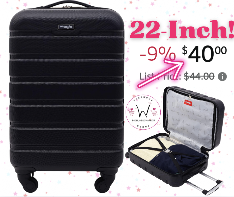 Wrangler 22-Inch Carry-On Luggage!